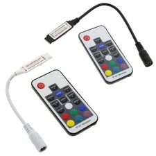 RGB LED Strip Lights Remote Controller Mini RF Wireless DC 5V-24V 17key EM