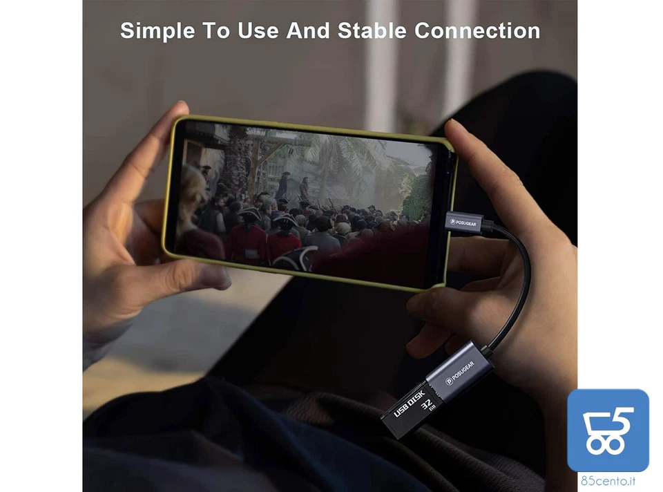 Adattatore OTG Micro USB - Usb Femmina Telefoni Tablet Android Chiavette Dati - Immagine 3 di 4