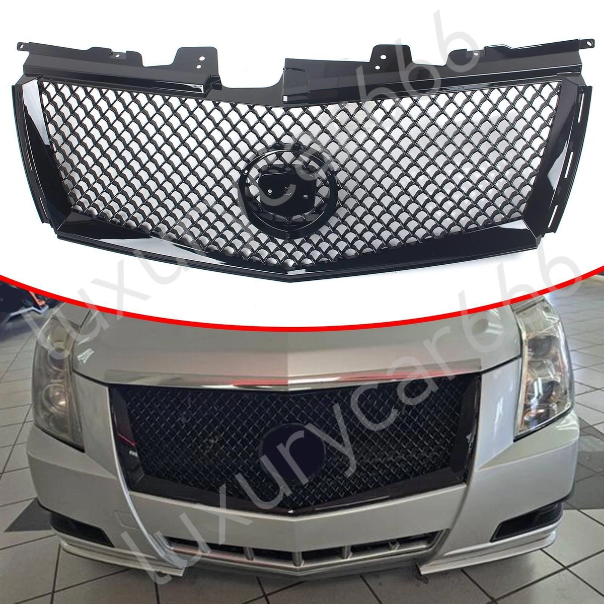Cadillac SRX CTS Front Bumper Grille Chrome Wreath Emblem new OEM Cadillac SRX CTS Front Bumper Grille Chrome Wreath Emblem new OEM