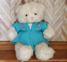 Build A Bear White With Light Pink Blush 15" Vintage Stuffed Animal Plush