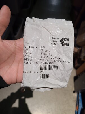 Genuine Cummins Screx Hex Flange Head Set of 2 SEALED