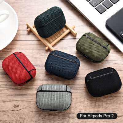 For AirPods Pro 2 Charging Case Bluetooth Earphone Cover Nylon Cover Waterproof