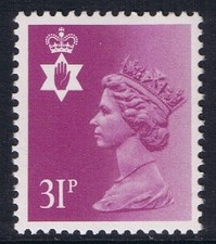 GB SG NI64 MNH MINT Northern Ireland 31p Bright Purple Ty I  PP Regional Machin