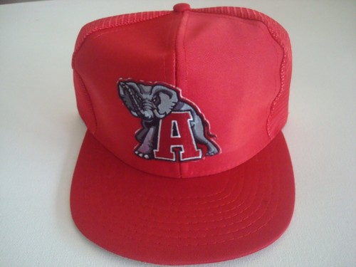 SMALL/MEDIUM ALABAMA CRIMSON TIDE TRUCKER 90S GOLF SNAPBACK HAT CAP VINTAGE S3