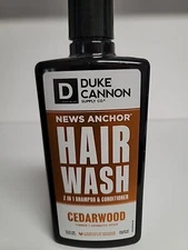 Duke Cannon Supply Co. NEWS ANCHOR 2-IN-1 HAIR WASH 14oz CEDARWOOD