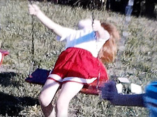 1960s Cute Little Kids Playing Swinging Backyard Vintage 8mm Movie Film