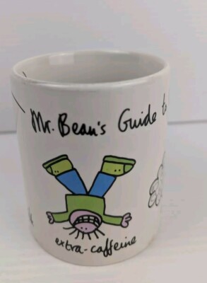 Mr Bean's Guide To Making Coffee Mug 1997 Vintage Downpace Ltd Comic Images