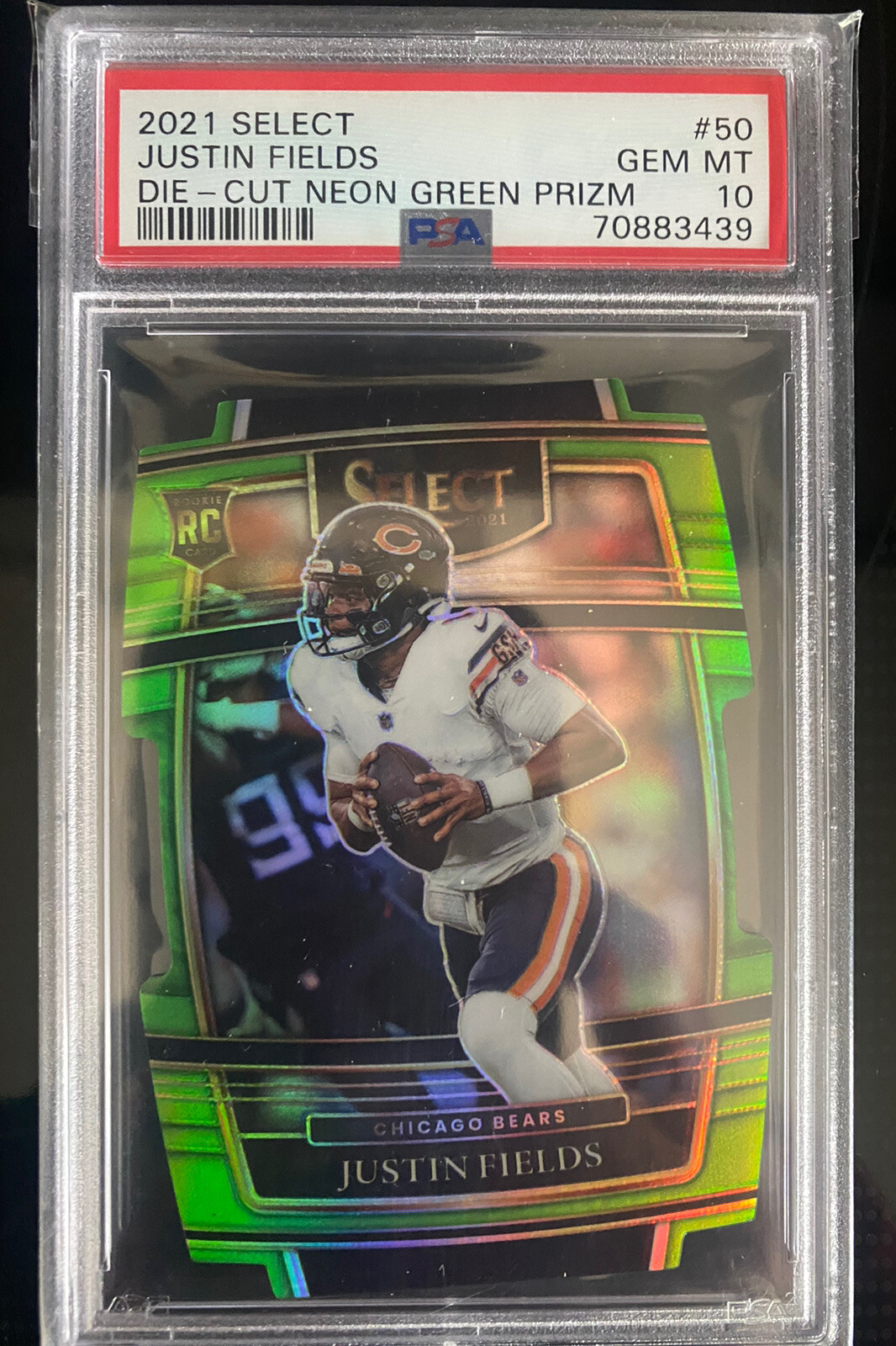 2021 Panini Select RC Green Die Cut  #50  Justin Fields PSA 10 GM /349 🔥🔥🔥