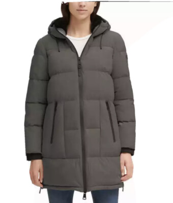 DKNY Jeans Ladies' Parka - GREY Brand new with tags size XL￼