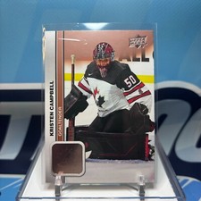 2023 UD Team Canada Juniors #43, KRISTEN CAMPBELL SP 🔥🔥🔥 Rose Gold Parallel