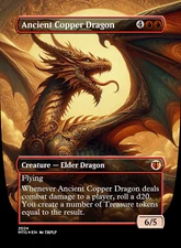 Ancient Copper Dragon - High Quality Altered Art Custom Cards