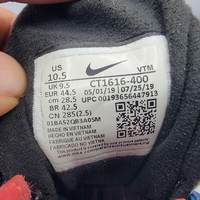 Nike Air Max 270 React Mens 10.5 White Blue Time Capsule Edition Shoes CT1616400 s-l400.jpg main image 2