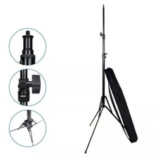 7.6 ft Light Stand Tripod Heavy Duty Metallic Material With Easy Carry Case Bag
