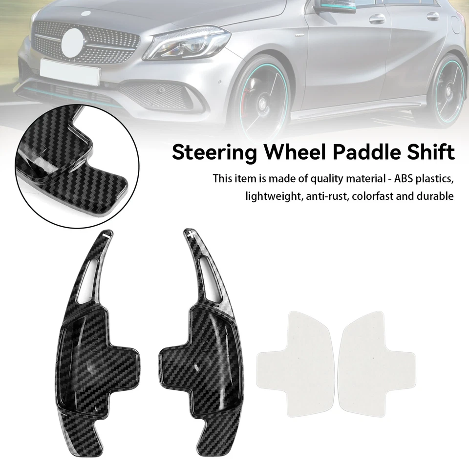 Steering Wheel Shift Paddle Shifter Extension Fit Mercedes-Benz A B C E S G US - Imagem 2 de 4