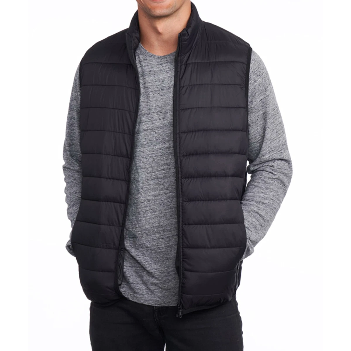 Alpine Swiss Herren Daunen Alternative Weste Jacke leicht verpackbar Pufferweste