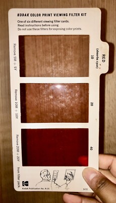 Dirty!) Kodak Color Print Viewing Filter Kit | eBay Dirty!) Kodak Color Print Viewing Filter Kit | eBay