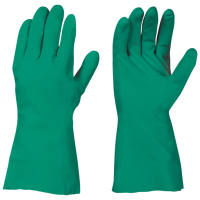 Chemikalienschutzhandschuhe Stronghand aus Nitril, grün, Gummihandschuhe