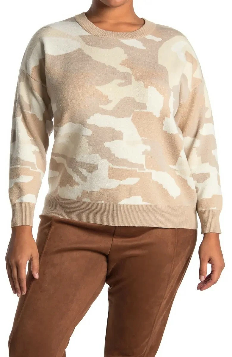 Tahari camo online sweater
