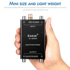 Mini MM MC Phono Stage RIAA Preamp Turntable Vinyl Record Player Preamplifier