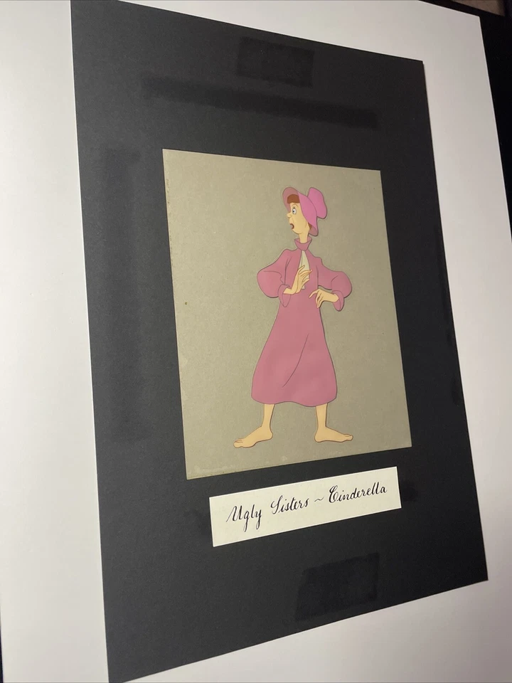CINDERELLA Animation Cels Walt Disney Production Art SCREEN USED UGLY SISTERS - Image 3 of 4