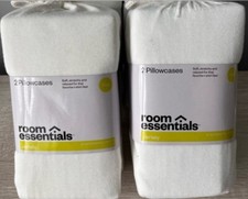 2 Pack - Room Essentials King Size Jersey Pillow Cases