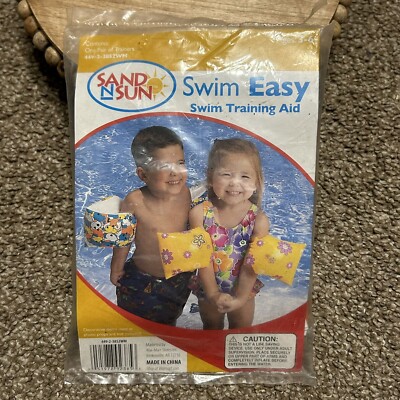 New And Unopened Sand & Sun Water Wings Swim Easy Swim Training Aid Age 3-6