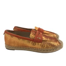 Sam Edelman Kai 2 Espadrille Platform Loafers in Marigold Multi Women Size 7.5M