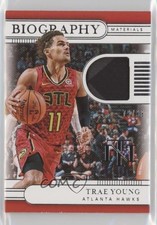 2019 Panini National Treasures Biography Materials 79/99 Trae Young #BM-TYG 0a6