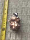 Vintage Christmas Raccoon Glass Ornament — photo 1