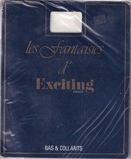 Collant Exciting MONTCEAU coloris Blanc. Taille 3. Fashion tights.