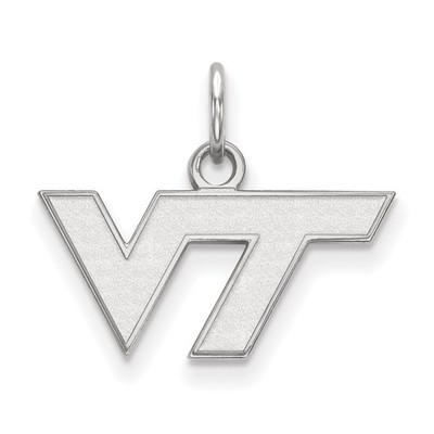 LogoArt Virginia Tech V-T extra kleiner Anhänger Sterling/Gold