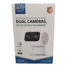 eufy S350 Wired Indoor 4K 360  Pan-Tilt Indoor Security Camera