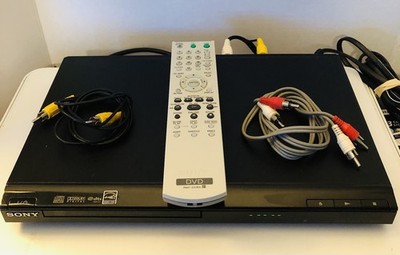 Sony DVP-SR200P DVD/CD Player with Remote + AV Cables-Tested & Working- Region 1