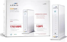 ARRIS SURFboard SVG2482AC DOCSIS 3.0 Cable Modem & Dual Band WI-FI 4-Port Router
