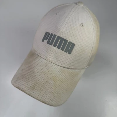 PUMA Casquette De Baseball Golf DRY CELL Homme Stretch Fit Blanche Grise - Photo 1/4