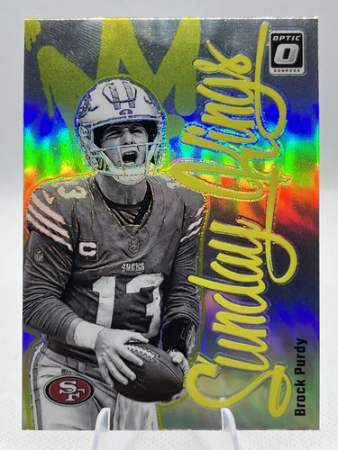 Brock Purdy #19 2024 Panini Donruss Optic Sunday Kings card