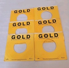 45 RPM 7" RECORD SLEEVES CO. SLEEVE 6 PACK SEE PHOTOS RCA Gold Records SLV334 