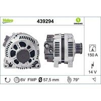 Generator Valeo 439294 Valeo Origins New Oe Technologie FüR CitroëN Fiat Lancia