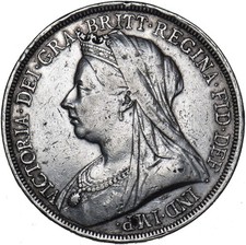 1893 LVI Crown (Davies 503E, Dies 1H) - Victoria British Silver Coin