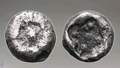 IONIA, Uncertain Late 6th-early 5th century BC. AR Hemitetartemorion 96th Stater