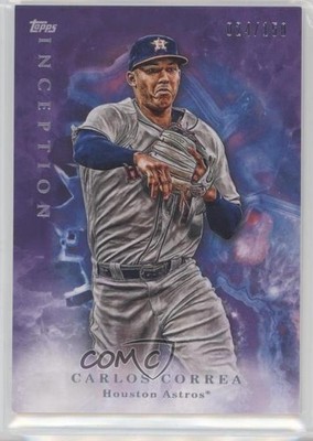 2017 Topps Inception Purple 24/150 Carlos Correa #12 7m3