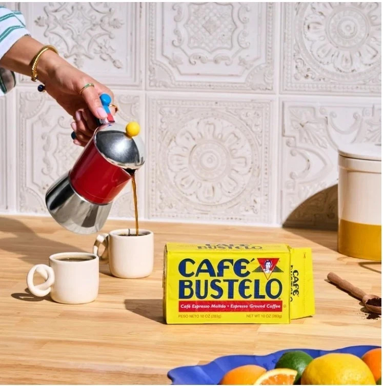 (2 pack) Cafe Bustelo,Espresso Style Dark Roast Ground Coffee,Vacuum Packed 10oz
