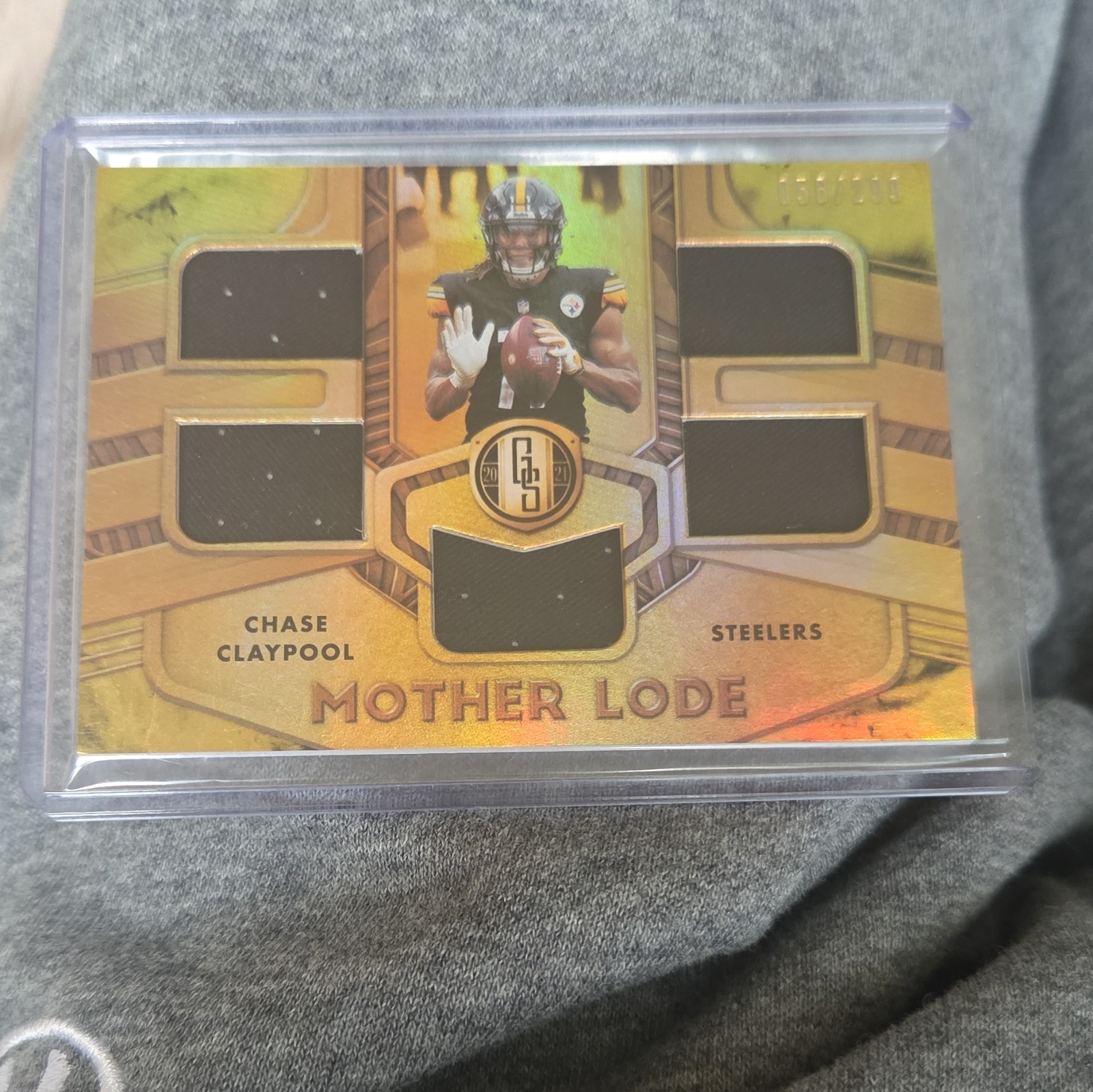Panini 2020 Gold Standard Chase Claypool Mother Lode ML-CC #156/199 Steelers