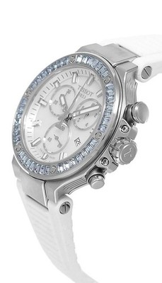 Tissot T-Race Chrono Quartz 38mm White Silicone Men's Watch