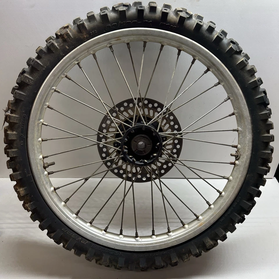 90-92 1991 HONDA CR125R CR 125 R RUEDA DELANTERA MONTAJE BUJE LLANTA RADIOS OEM Foto 2 de 4