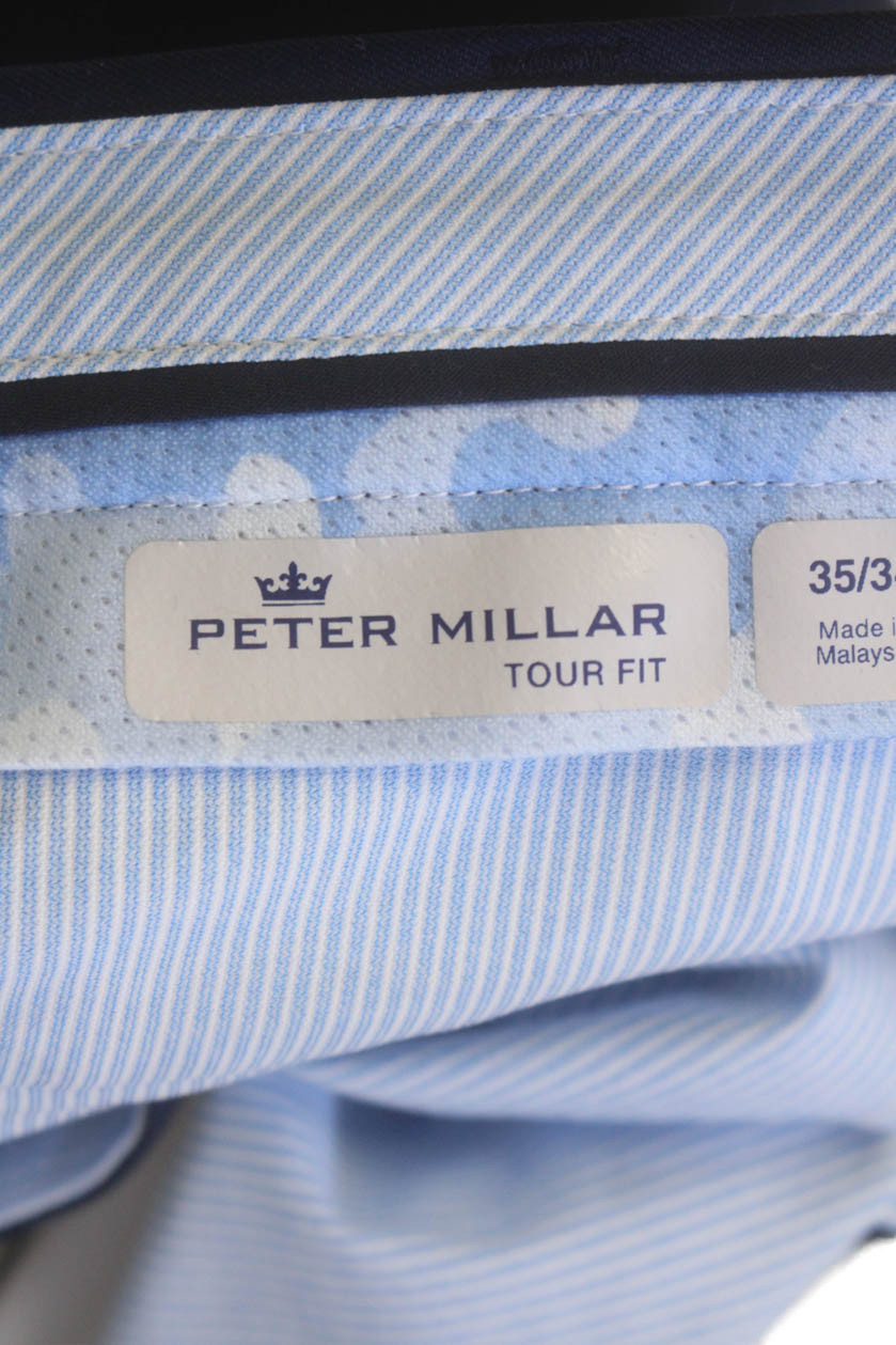 Peter Millar Mens Flat Front Solid Straight Leg D… - image 6