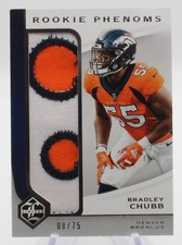 2018 Panini Limited Football Rookie Phenoms Bradley Chubb RP-BC 08/75 Patch