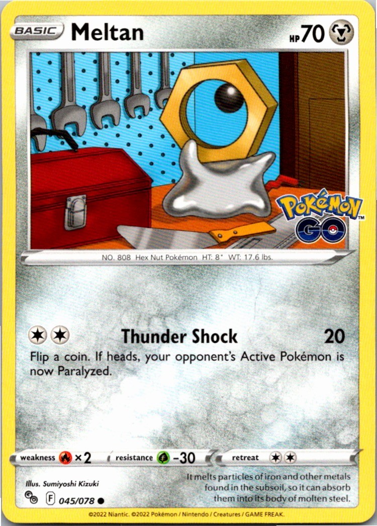 Meltan 045/078 Common Pokemon GO Pokemon Near Mint