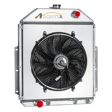 3 Row Aluminum Radiator Shroud Fan For 1942-1952 Ford F1 F2 F3 F4 Cc4252fd