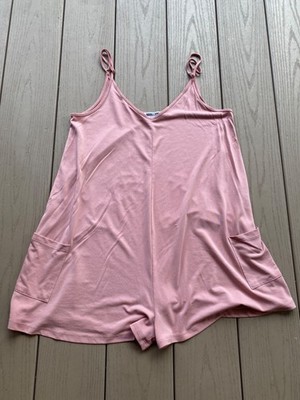 Double Zero Pink Romper With Pockets Size Spicy Small